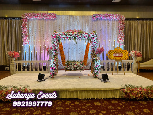 Real Flower Naming Ceremony Decoration Package NC09