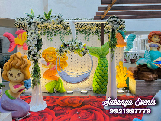 Mermaid Theme For Naming Ceremony Decoration Package NC15